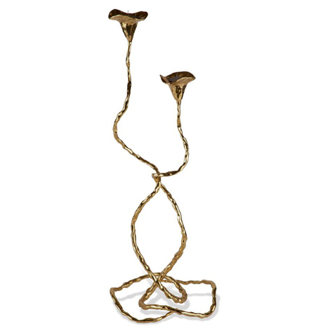 Mukul Goyal Подсвечники большие ИДЕН (2 предмета), золотистые MG305