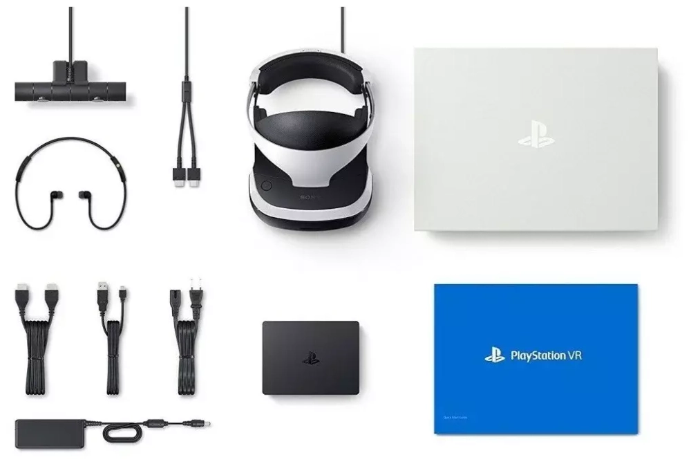 Система VR Sony PlayStation VR CUH-ZVR2, 1920x1080, 120 Гц, черно-белый