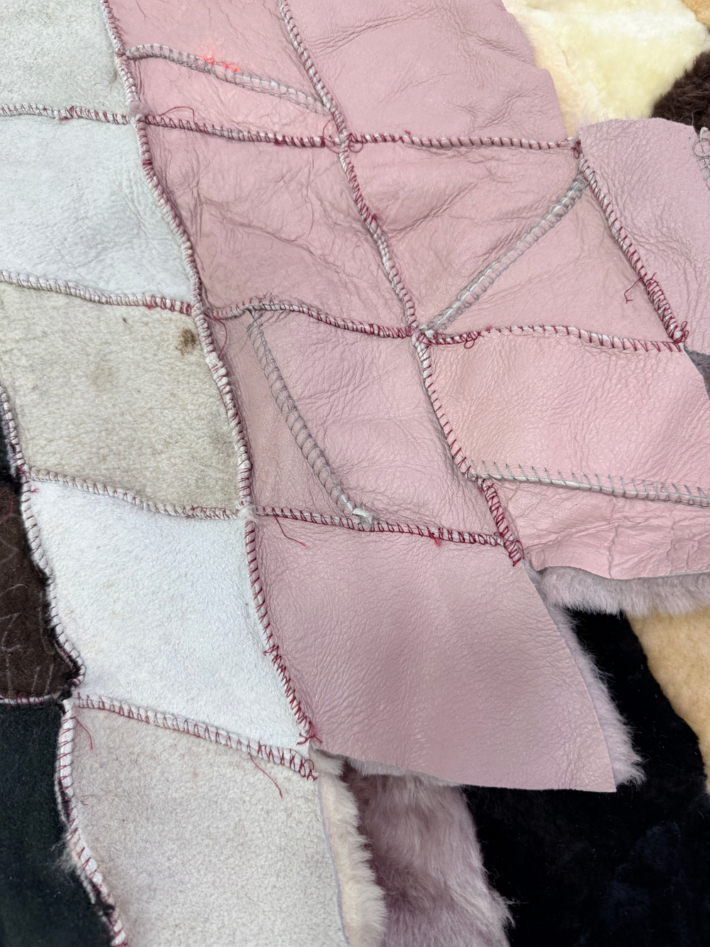 Меховой Коврик прикроватный накидка на кресло из овчины