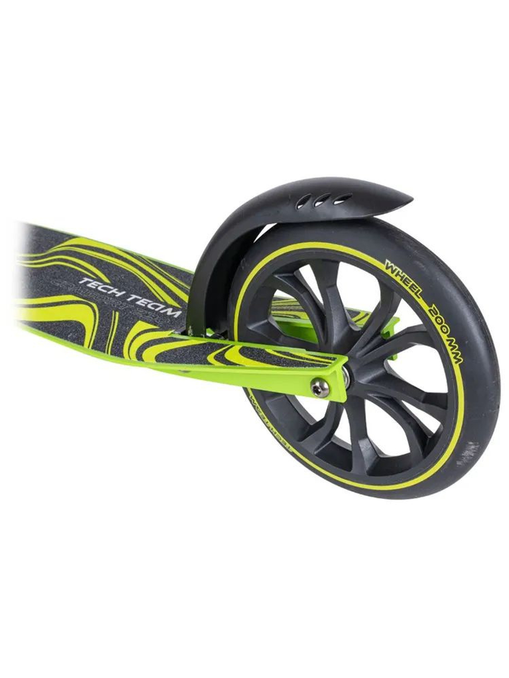 Самокат TT Comfort 230R black/green 1/2 чёрный/зелёный