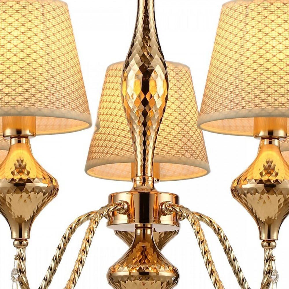 Подвесная люстра ILLUMICO  IL6176-5P-27 GD