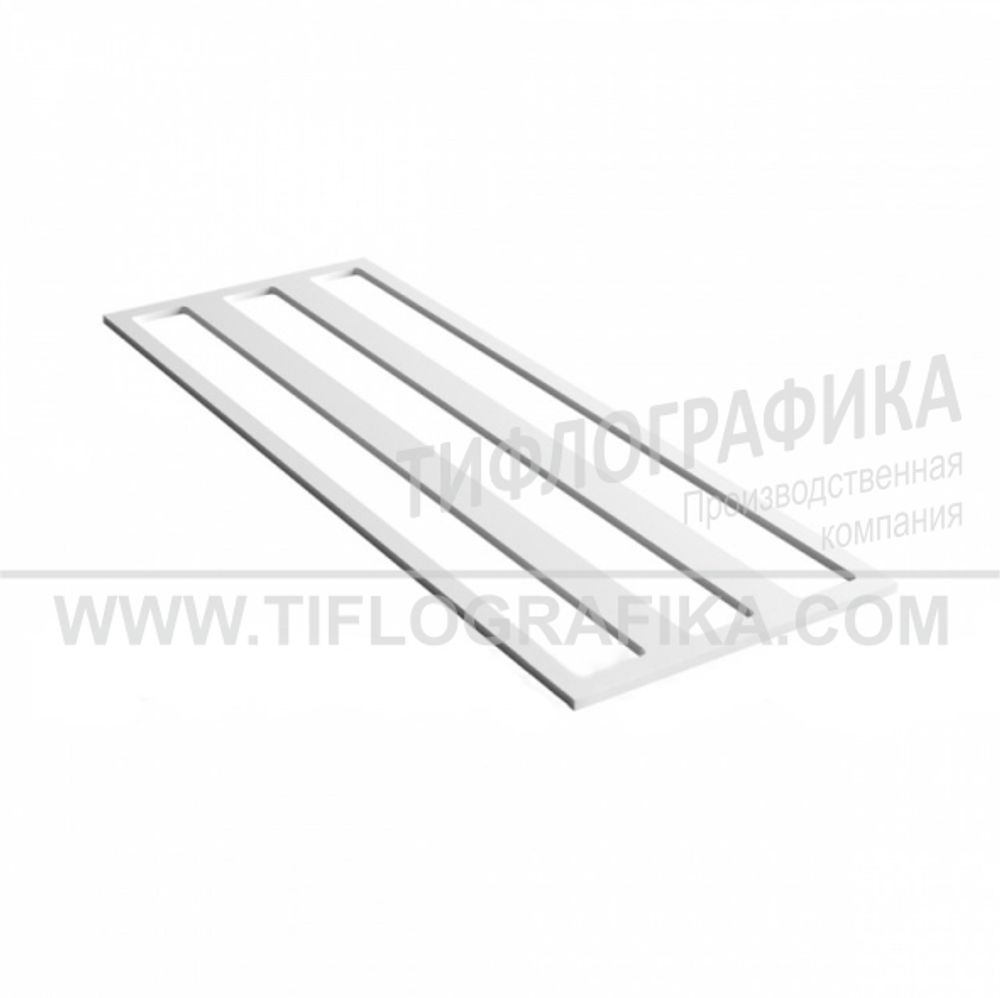 Прижим для монтажа тактильной плитки, продольная 180x500 мм