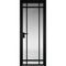 Алюминиевая дверь 5AG чёрная матовая RAL9005 остеклённая