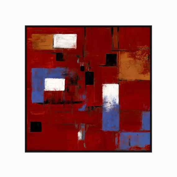 Постер Vinic 100х100 см, бордовый