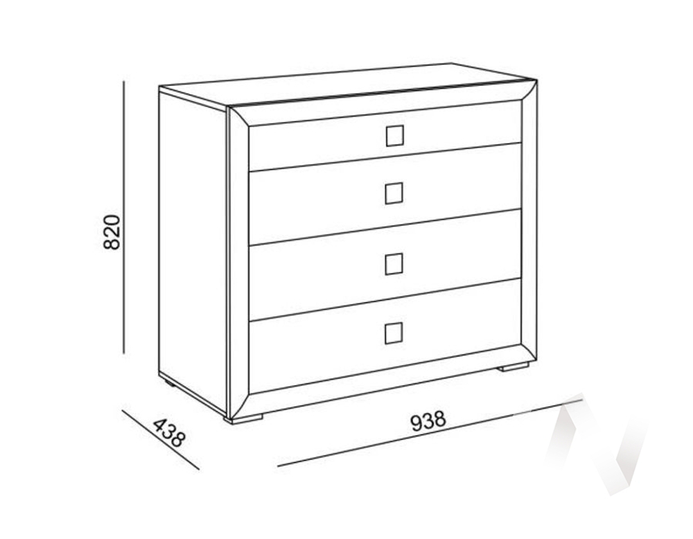 Комод малый М26 Спальня Глэдис