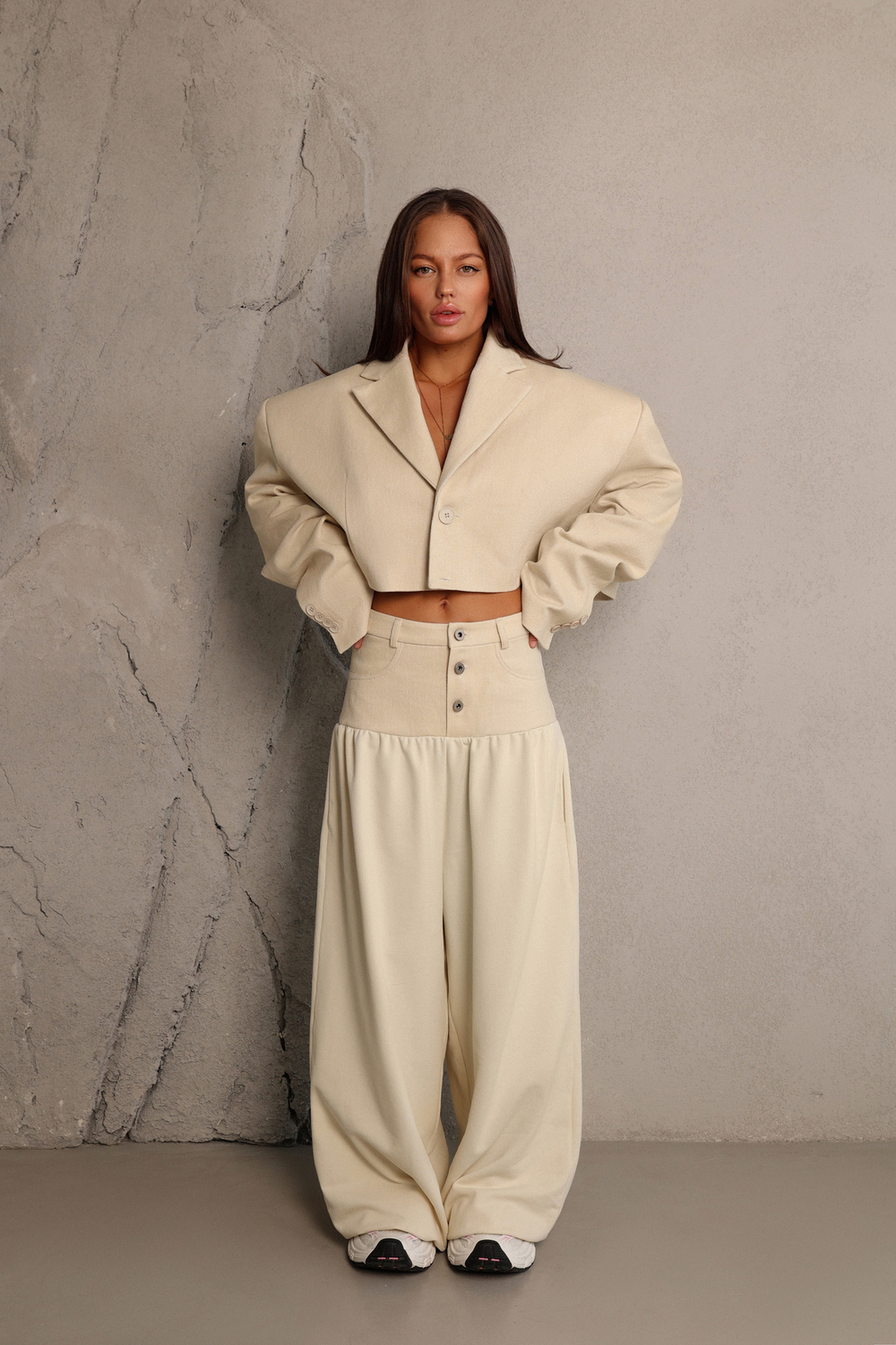 Брюки комбинированные