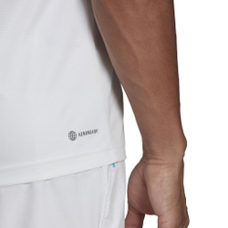 Мужская теннисная футболка Adidas Melbourne Tee M - white/black/legacy burgundy