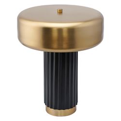 Лампа настольная Stone, Ø27х35 см, черная/золотистая