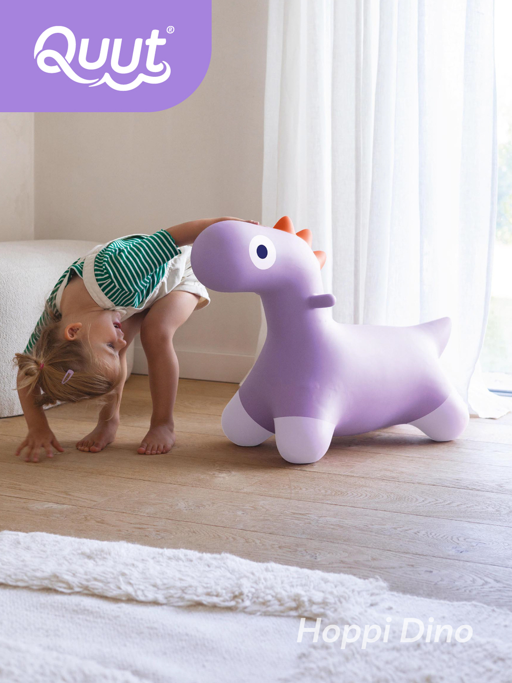 Игрушка-попрыгун надувная Quut Hoppi Bouncing Dino