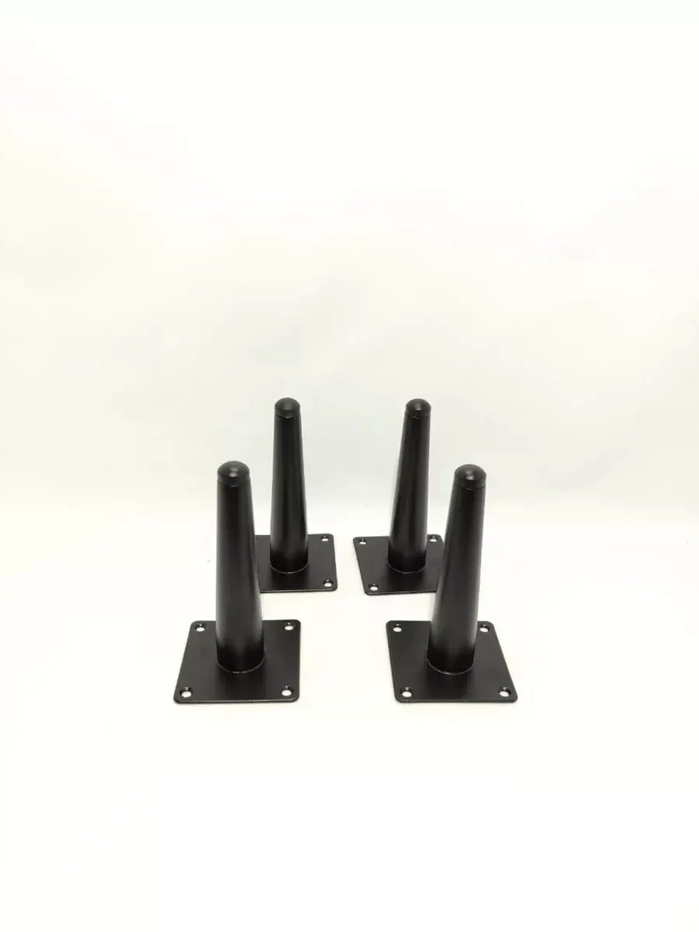 Ножки мебельные Черные прямые Шпага 150 мм/4шт
