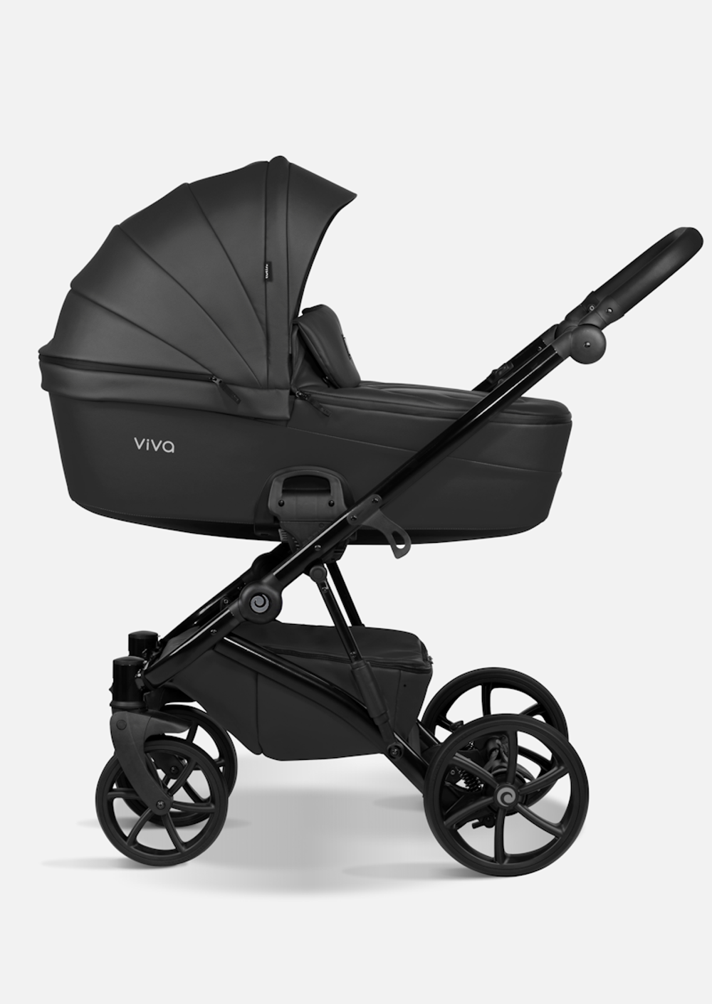 Tutis Коляска 2 в 1 VIVA 5+ Leather Jet Black