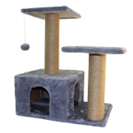 Игровой комплекс для кошек двухуровневый, 580*370*690мм