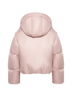ПРЕДЗАКАЗ MINI пуховик с объемным капюшоном,NUDE PINK 🌸🌸🌸