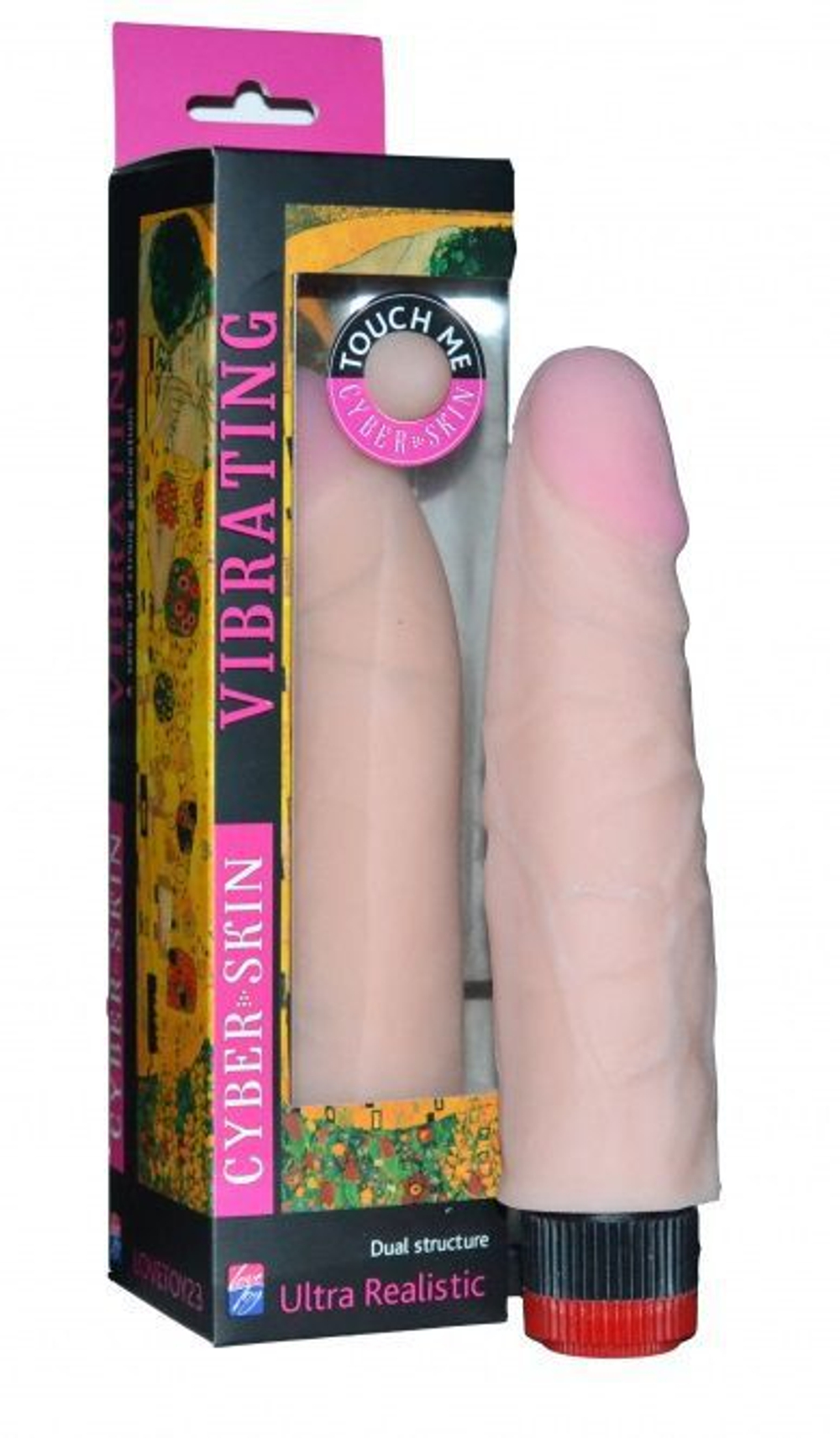 Art-Style №6 – реалистичный вибратор из неоскина с рельефом и плавной вибрацией, телесный, 21 см