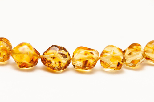 Бусы из янтаря натуральные лечебные, длина 51 см, диаметр бусин 1 см. Калининградский янтарь бусы кусанка