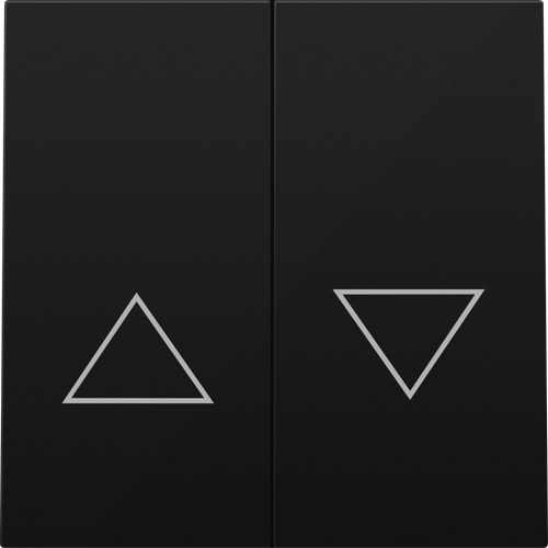 Клавиша 2-я со стрелками для жалюзи, матовый карбон, серия R98