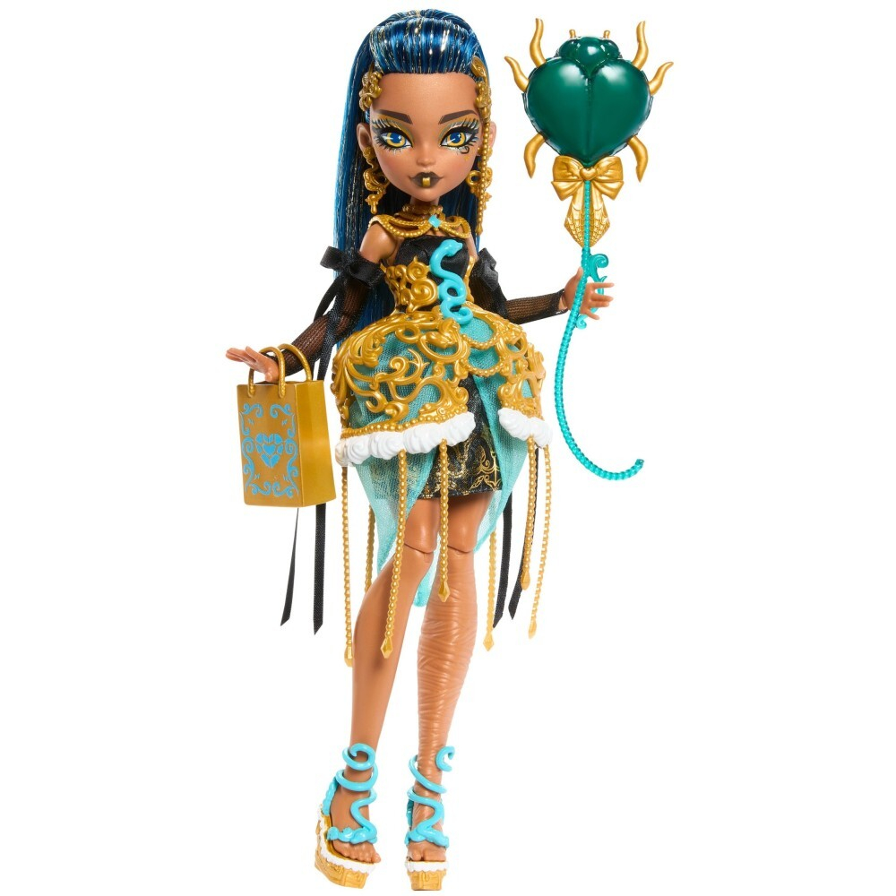 Monster High - Страшная кукла на день рождения Клео де Нил + аксессуары JBG76