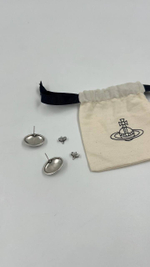 Серьги с чёрной эмалью Vivienne Westwood