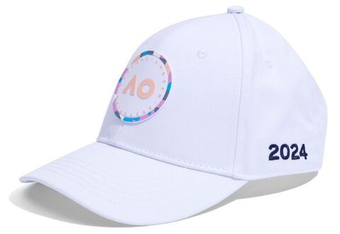 Теннисная кепка Australian Open Adults Round Logo Cap (OSFA) - белый