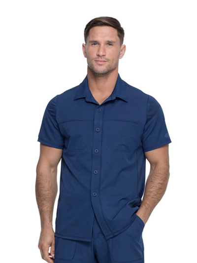 Рубашка медицинская мужская Dickies DK820 на пуговицах, синий, XL