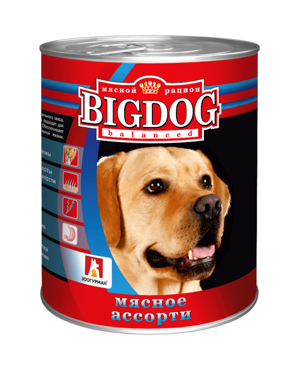 Зоогурман корм консервированный для собак big dog