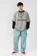 Футболка Codered Just Like in 96 Серый Меланж/Красный принт