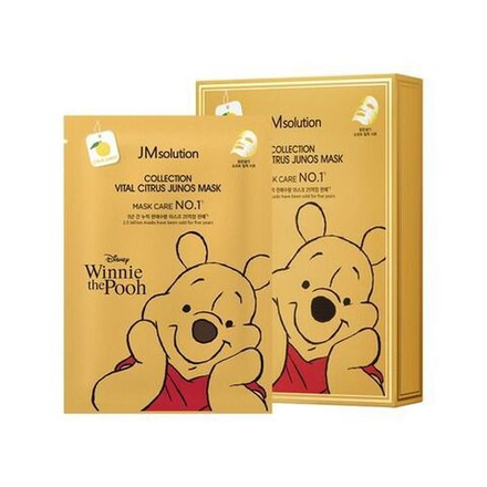 Маска тканевая для лица с юдзу JMsolution – Disney collection vital citrus junos mask, 30мл