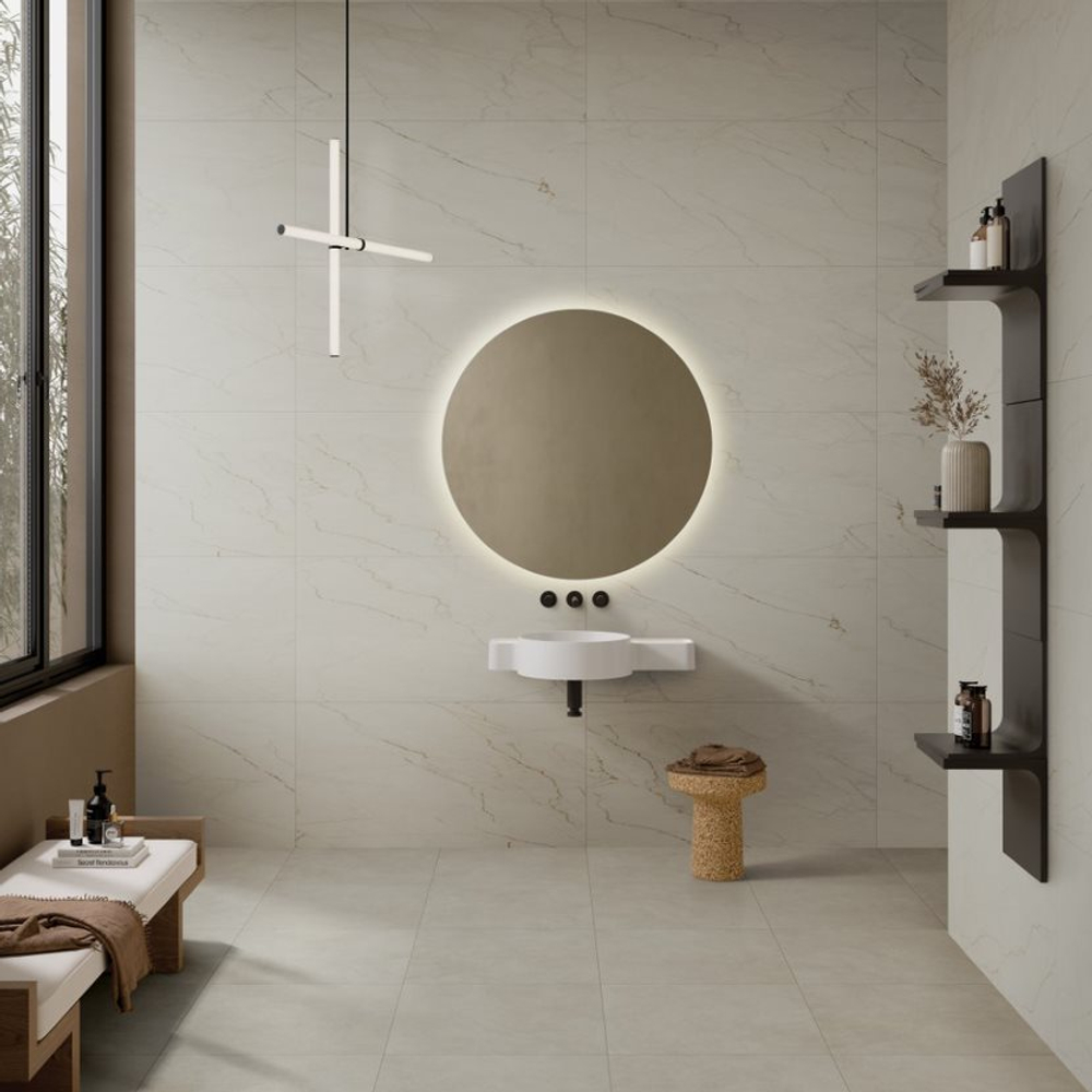 60x60 MicroCement Кремовый Матовый R10A