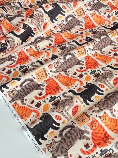 КОТЫ И КОФЕ, КУПОН 49 x 110 cм 2