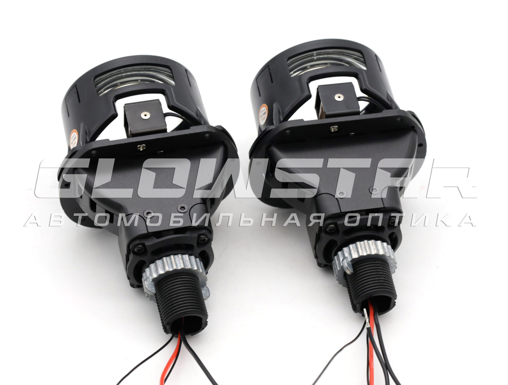Билед модули Aozoom A5+ 2025 2.5 дюйма, 2 чипа, 5500K, 12V, 59W/52W, съемное гаечное крепление (комплект, 2шт)