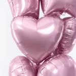 F Шар Сердце 18''/46 см, Розовый Макарунс (БГ-15)