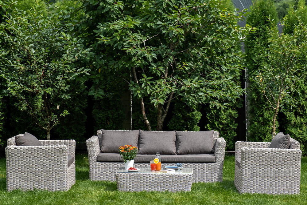 "Капучино" лаунж-зона из искусственного ротанга, цвет бежевый