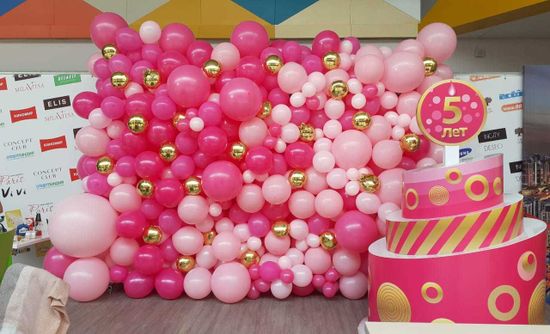 Панно из шаров