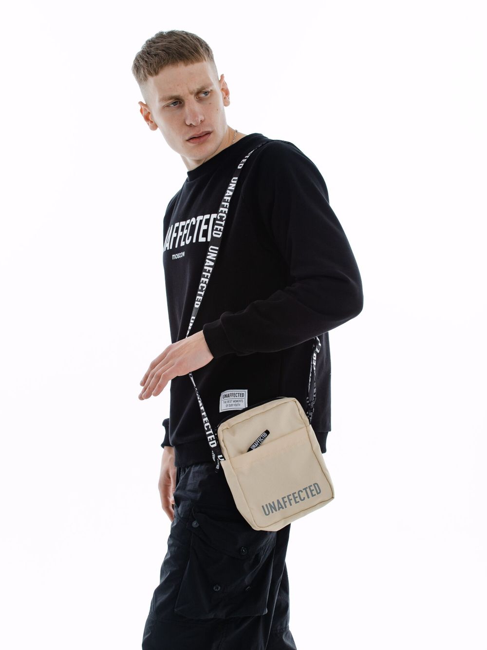 Сумка Мессенджер Unaffected Стропа Бежевая