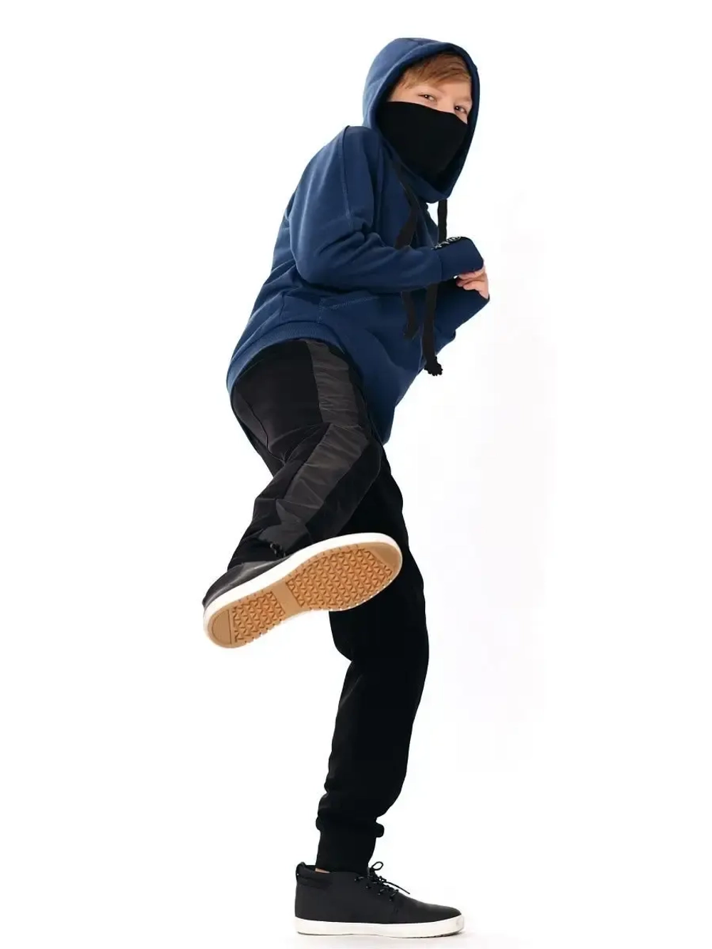 Толстовка Худи без начеса "Ниндзя" с маской "Ninja"
