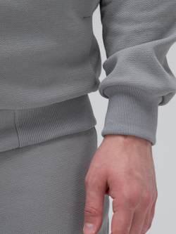 Костюм мужской спортивный на молнии (с начесом). Грей