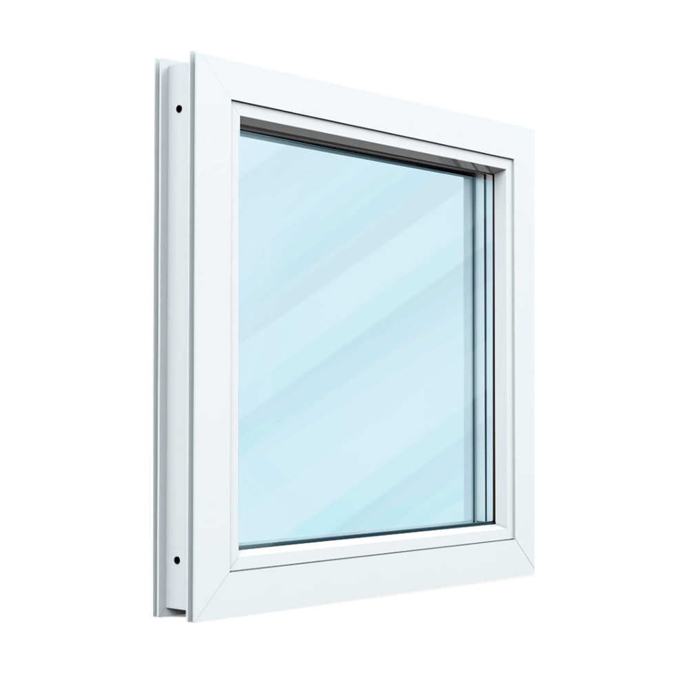 Пластиковое окно одностворчатое 58 мм 3 камеры 2 стекла