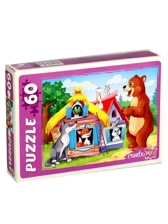 Пазл для детей 4 5 6 лет Теремок 60 элементов