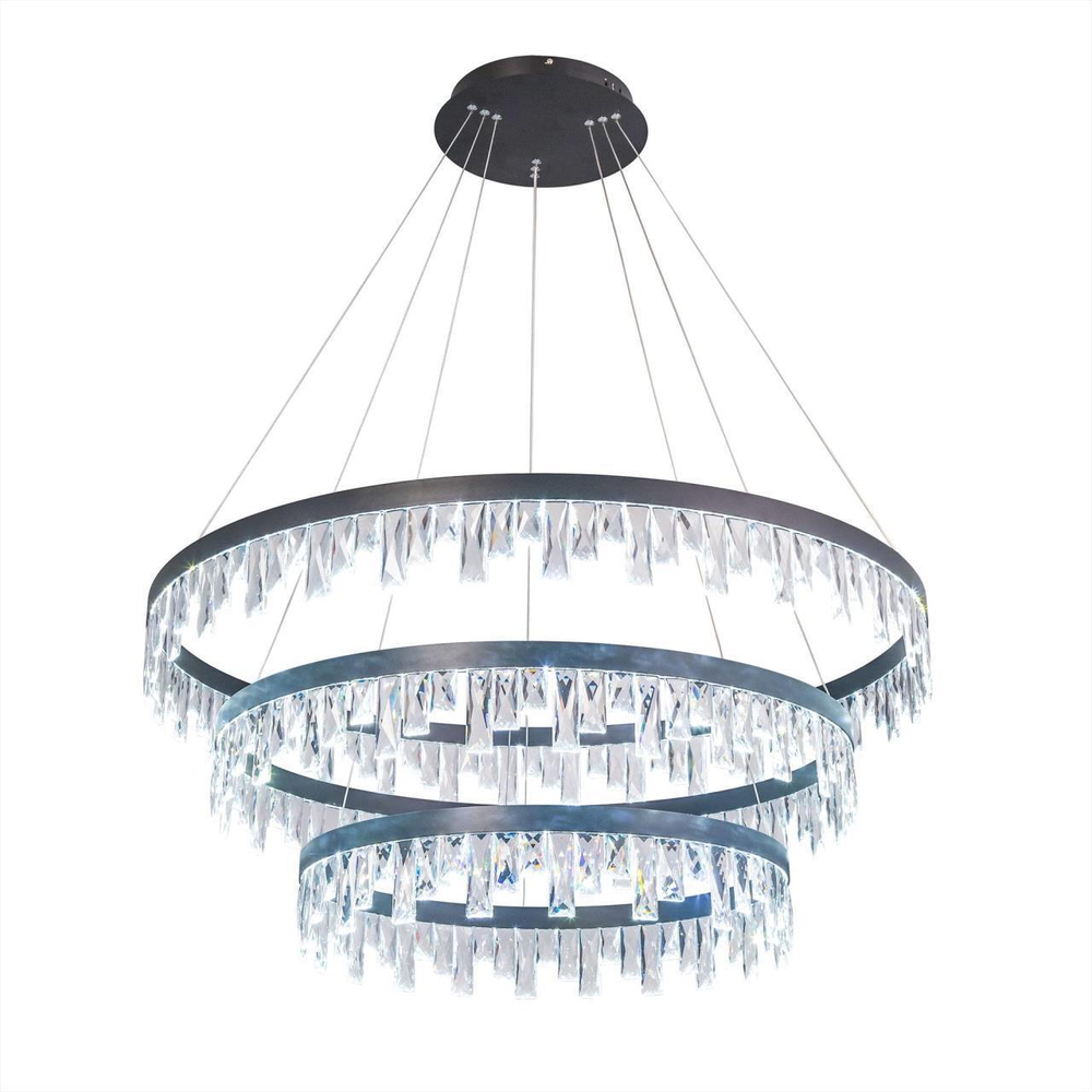 Подвесная светодиодная люстра Citilux Celeste Nero EL320P120.1