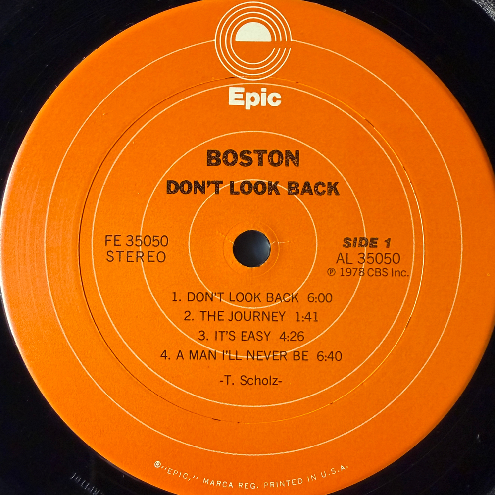 Boston ‎– Don't Look Back (США 1978г.)