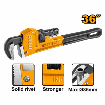 Ключ трубный 900х95мм INGCO HPW0836 INDUSTRIAL