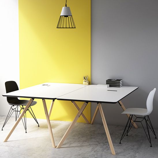 Обеденный стол Arne 160х90 см меламин белый