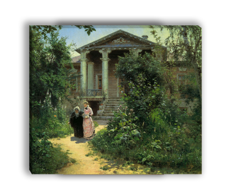 "Бабушкин сад", Поленов В. Д., картина для интерьера (репродукция)