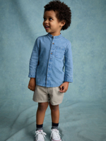 Рубашка джинсовая для мальчика Next E32-529, Синий
