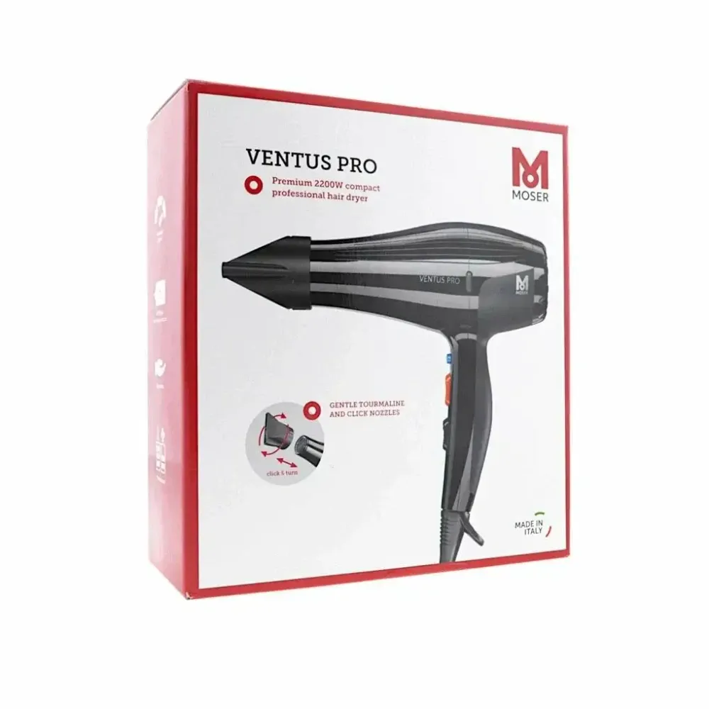 Профессиональный фен Moser Ventus Pro 2200 Вт черный (4352-0050) - 5