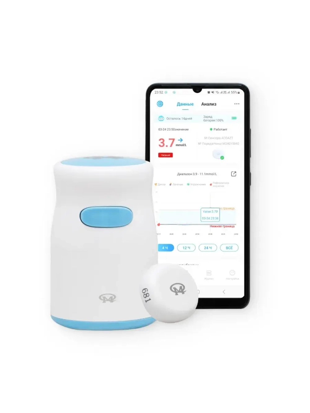 Глюкометр One Touch Select Plus + 2 уп Тест-полоски