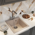 Мойка MIXLINE ML-GM14 песочная (302), 420*500*190мм NEW (551900)