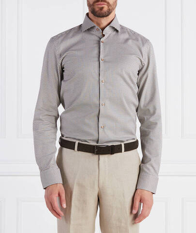 Рубашка H-HANK-spread-C5-233 BOSS BLACK - бежевый(50496316)