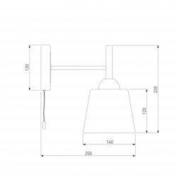 Бра Eurosvet Fresco 70085/1 белый