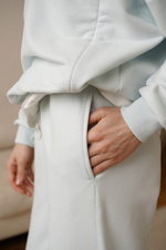 Брюки широкие Ритм премиум, Голубой